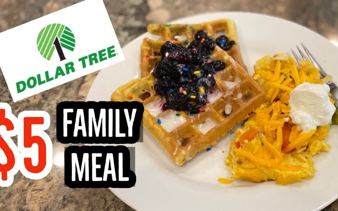 DOLLAR TREE BUDGET MEAL // BREAKFAST FOR DINNER // SEEMINDYMOM
