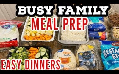HUGE MEAL PREP FOR EASY WEEKNIGHT DINNERS // BUSY FAMILY DINNER IDEAS