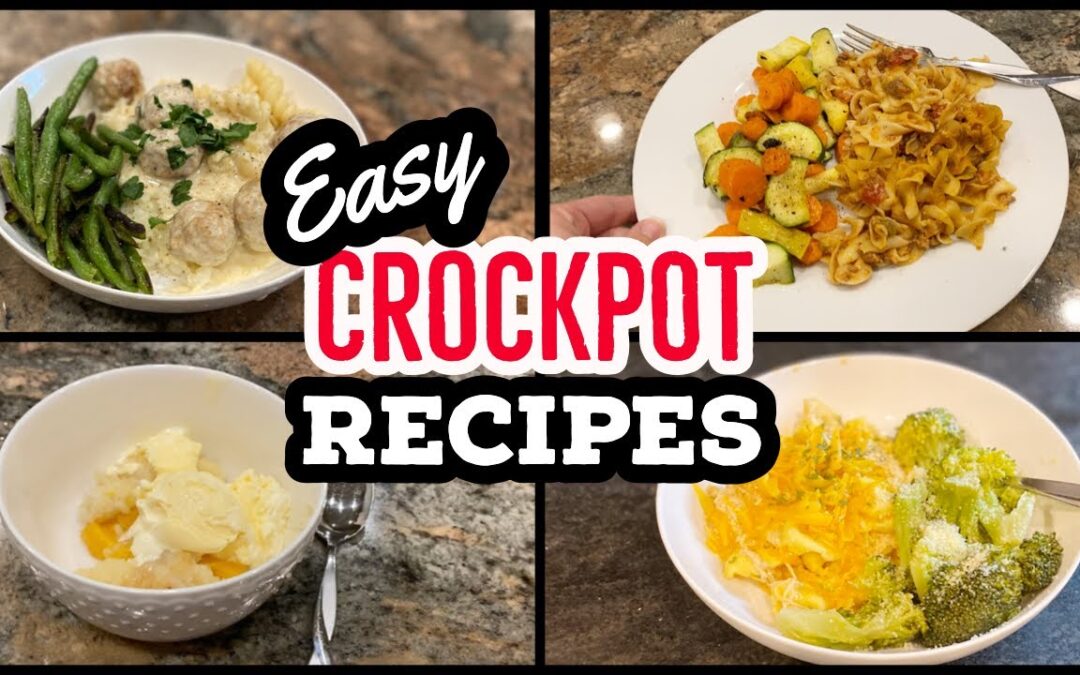 EASY FAMILY SLOW COOKER MEALS // LAZY DAY COOKING CLUB