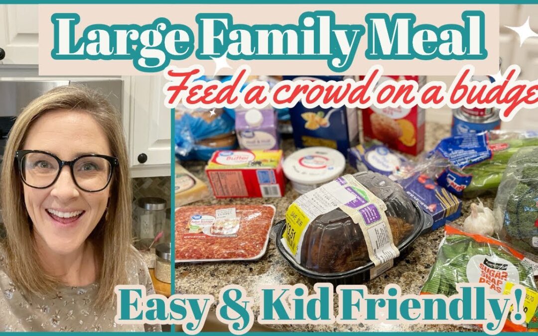 EASY LARGE FAMILY MEALS // FEED A CROWD ON A BUDGET!