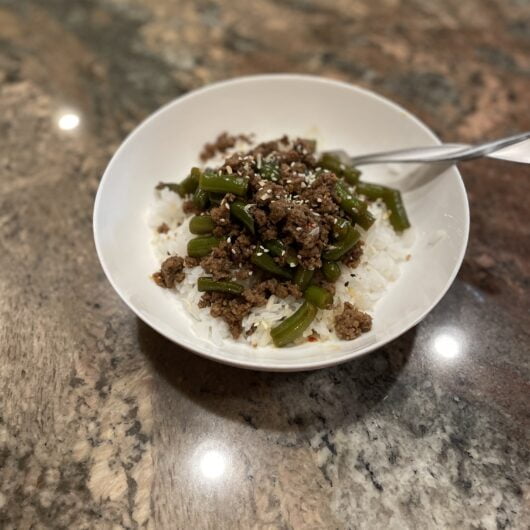 Easy Spicy Beef & Green Beans