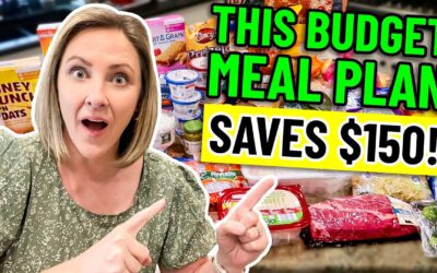 This step by step ✨REALISTIC Budget Meal Plan✨ feeds a family for a week!