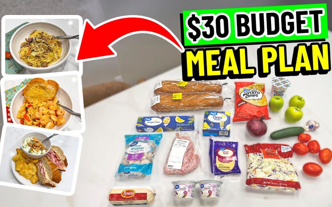 3 Family Meals on a $30 Budget