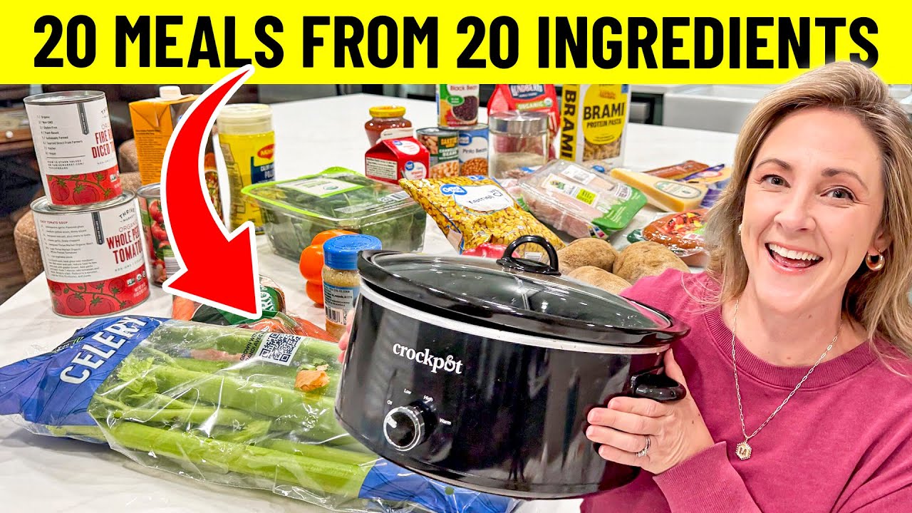 Crockpot Capsule Meal Plan: 20 Easy Meals from 20 Ingredients!