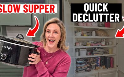 ✅ Dinner Done Declutter: Realistic & Quick Reorganize while the Crockpot Cooks Dinner!